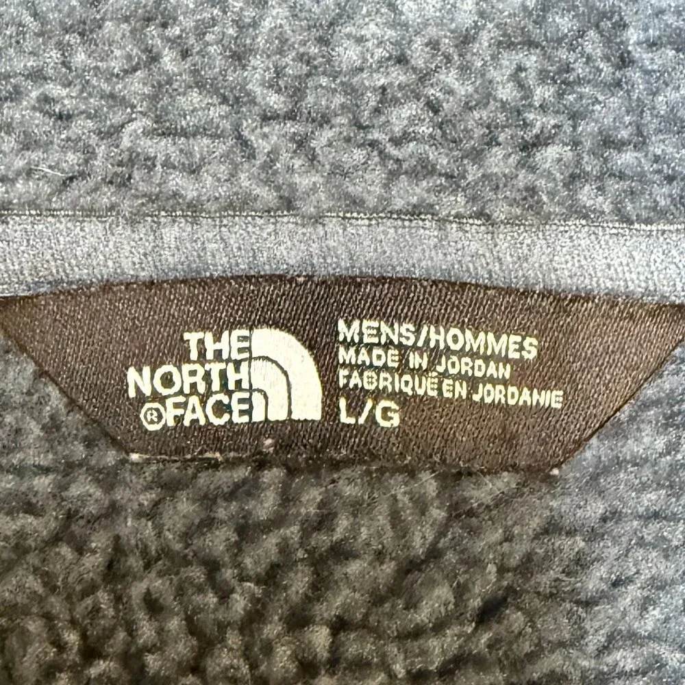 The North Face Gordon Lyons 1/2 Zip Sweater Fleece Jacket Men’s Large Blue Heath